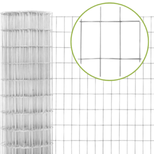 Točkasto vareno pletivo u roli sa fixnim dimenzijama oka 150 cm - otvor oka: 50x50 mm - promjer: 2,0 mm - 25 m