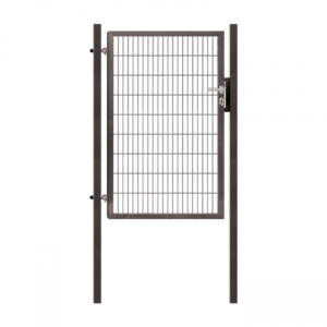 Jednokrilna kapija s 2D ispunom (Pilofor Super),1090×1180 mm,s 60×60 mm stupovima visine 1830 mm,RAL 7016 antracit siva