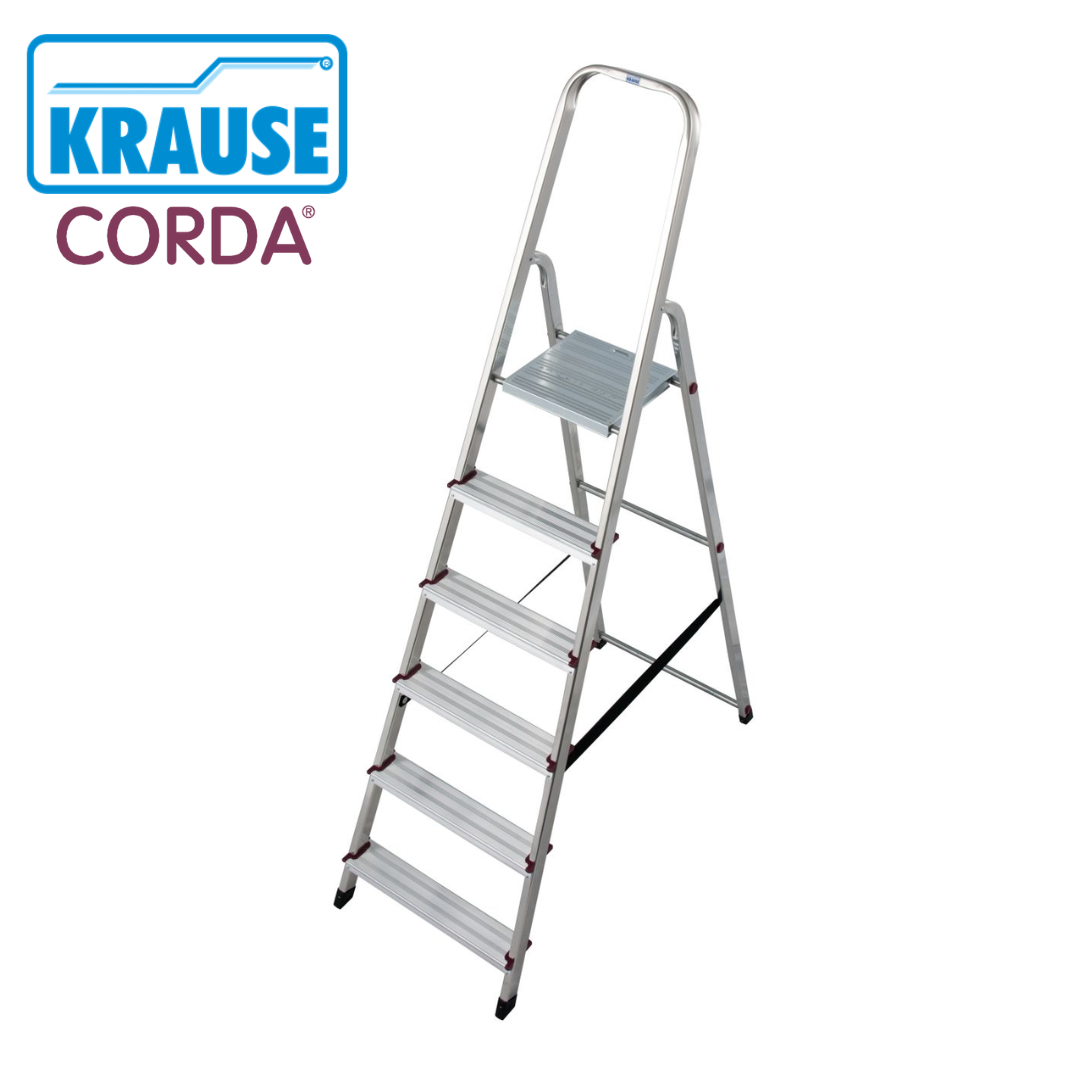 KRAUSE Corda aluminijske ljestve sa 6 gazišta za domaćinstvo
