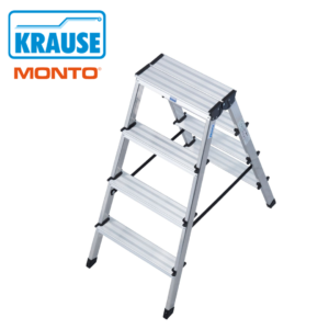 KRAUSE Monto Dopplo aluminijske sklopive ljestve s 2x4 gazišta