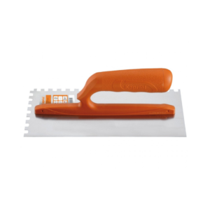 KAPRIOL čelični gleter 120x280mm/0,6mm nazublj.10mm