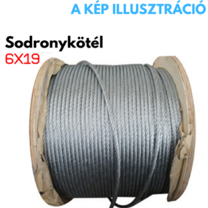 Sajla pocinčana 6,0mm 100m T6x19 +FC EN 12385-4 /DIN3055