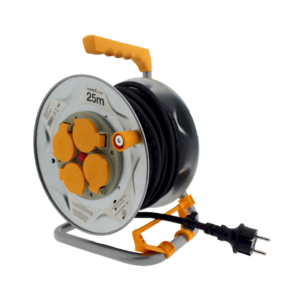 Ultratech Produžni kabel na kolutu 25m,bubanj od metala,H07RN-F 3x1,5 gumeni kabel,IP44